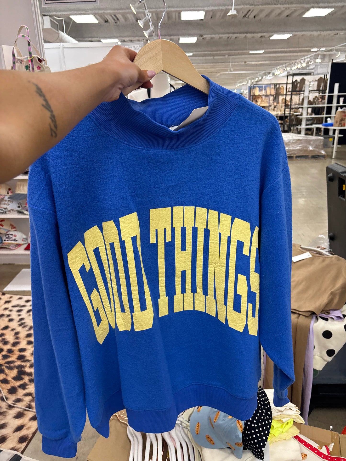 Good Things 2-Sided Mock Sweatshirt