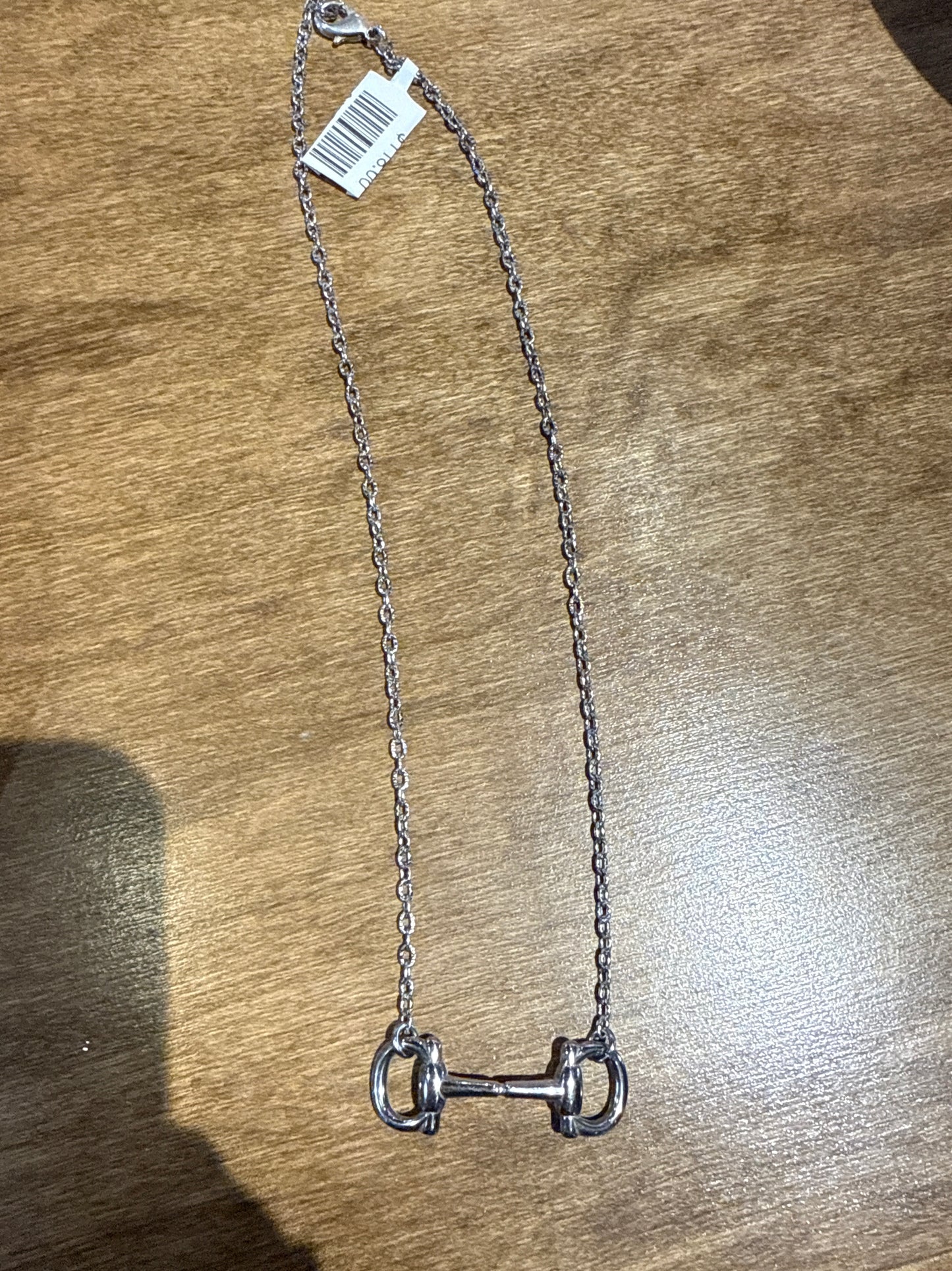 SILVER SNAFFLE NECKLACE