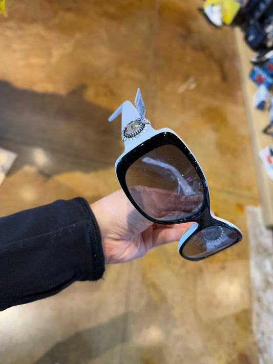 TWINKLE BLK/WHT SUNGLASS