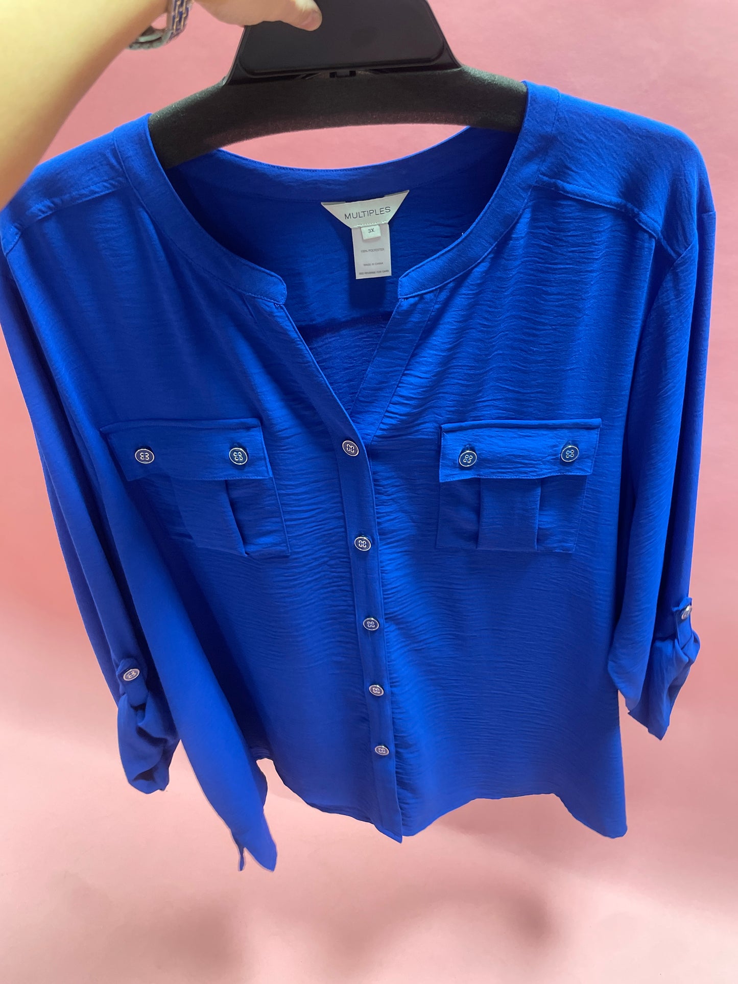 BLUE BUTTON DOWN SHIRT