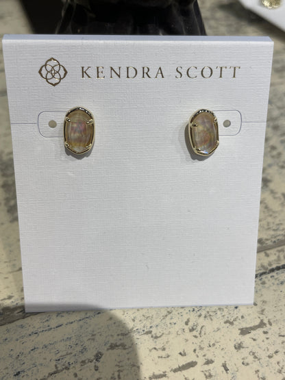 Grayson stone stud earrings