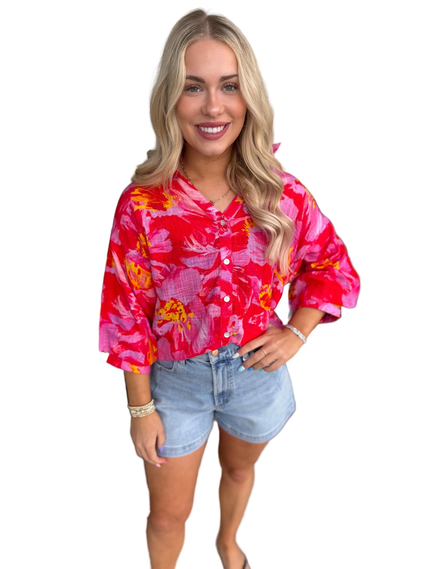 SHIRT W/ BLOUSON SLEEVE