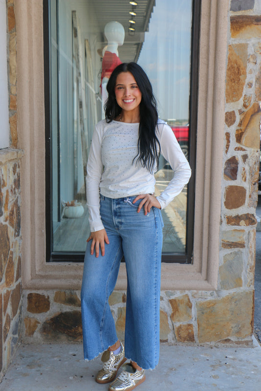 Zoey Rhinestone top