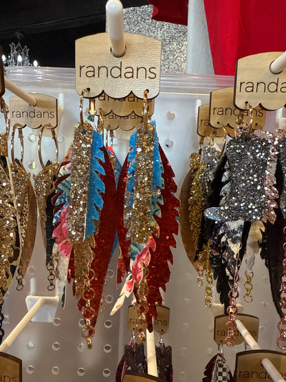 Feather detailed earrings