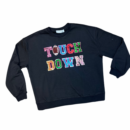 Black Touch Down Sweater