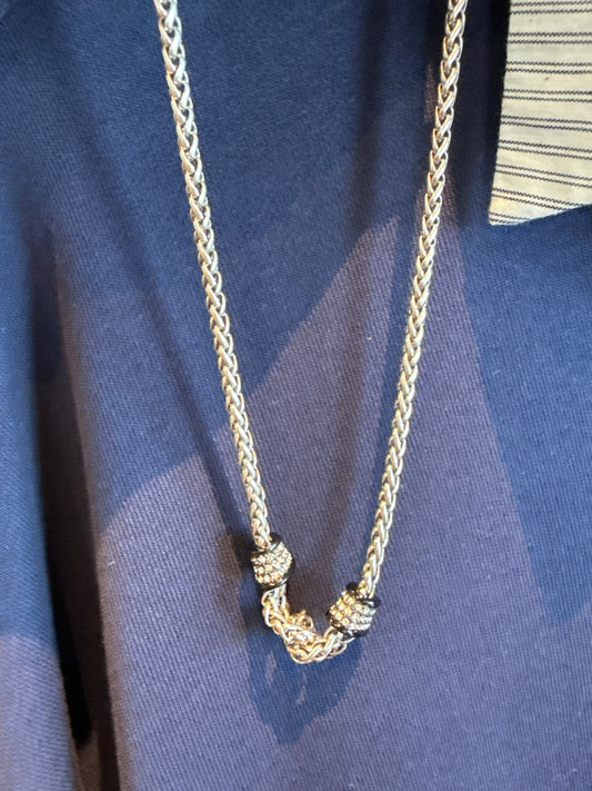 Meridian ventus block necklace