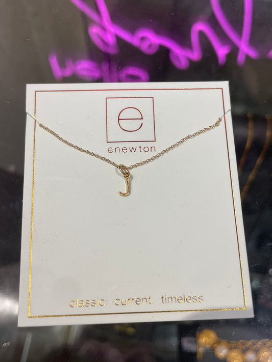 j gold necklace
