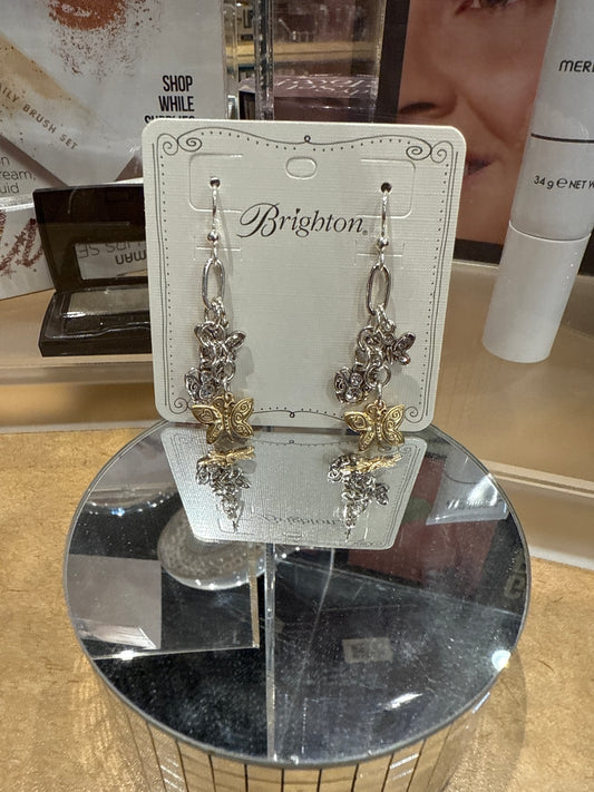forever butterfly charm earrings