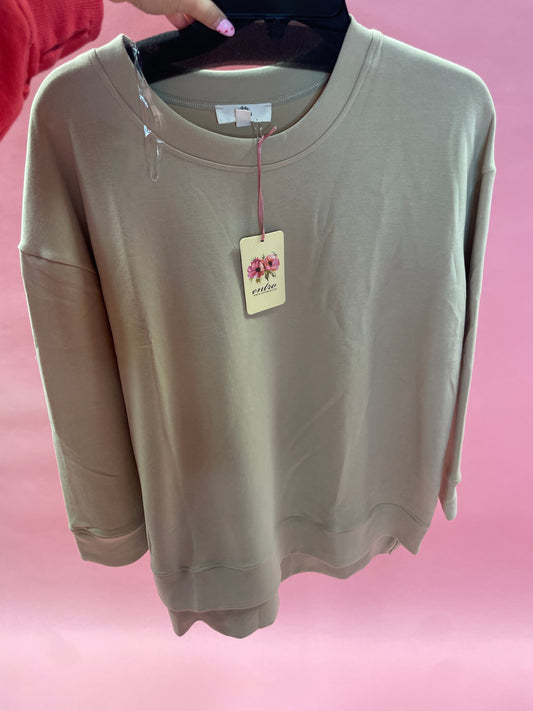 crewneck with side zippers