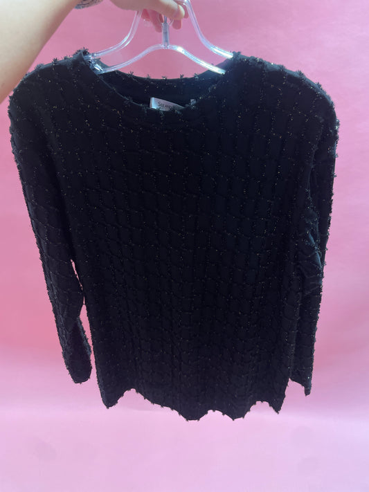 Glitter Textured Long Sleeve