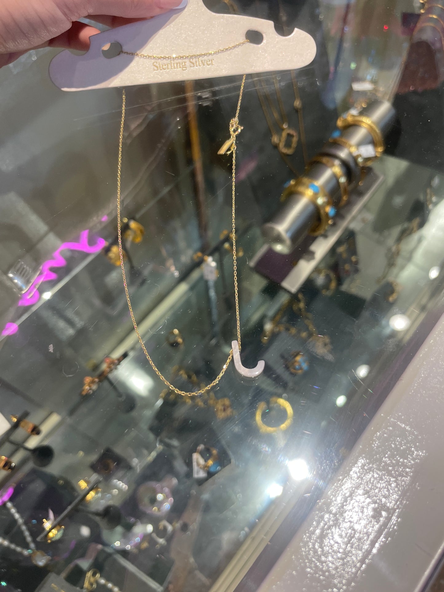 initial pendant necklace