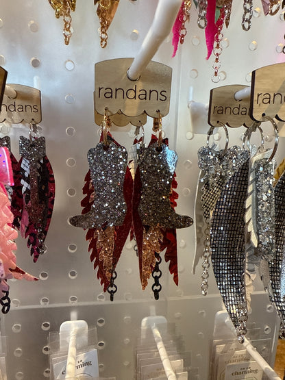 Feather detailed earrings