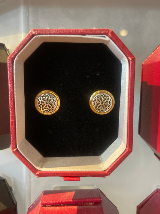 FERRARA 2TN POST EARRINGS