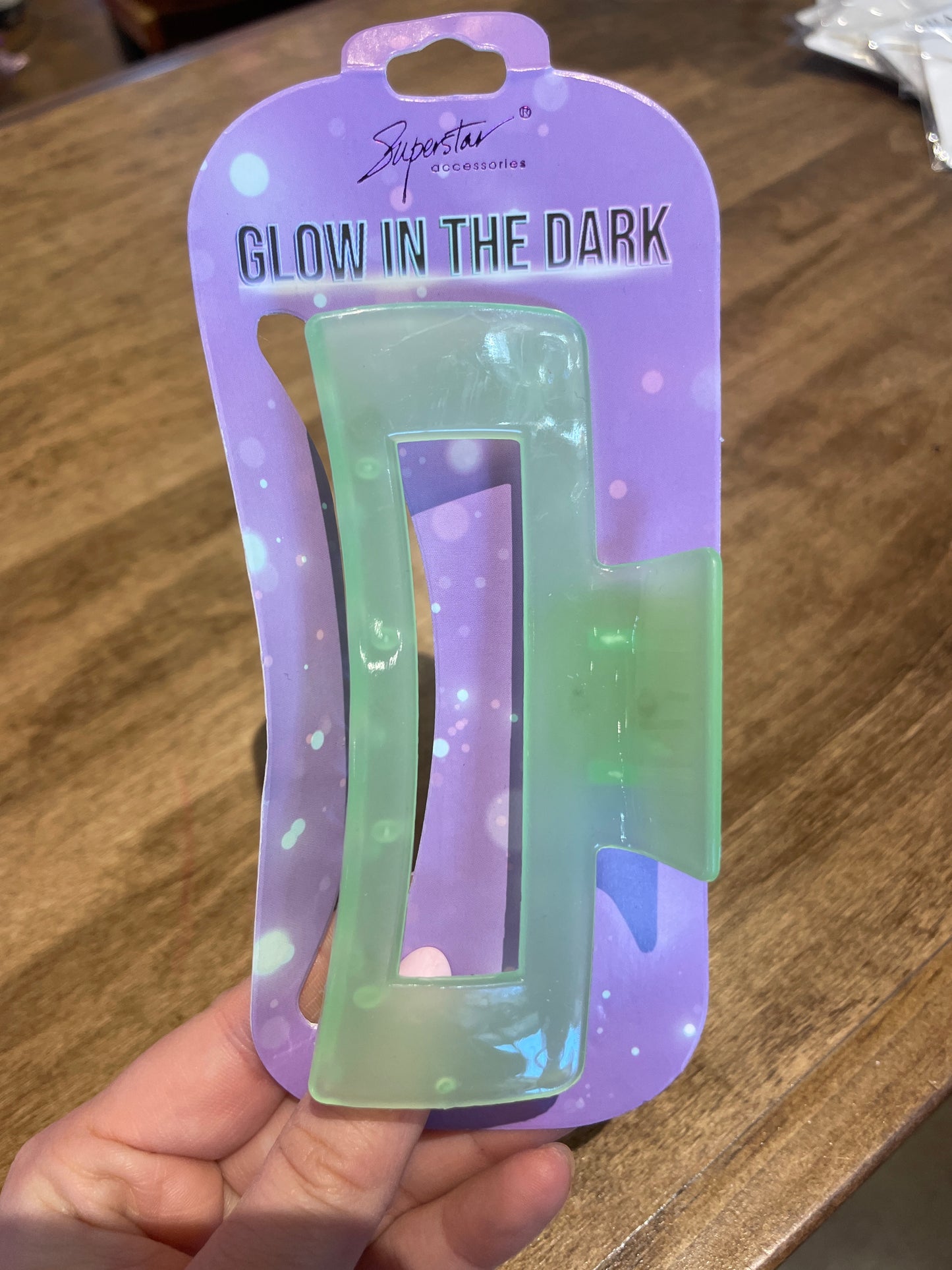 Glow In the Dark Claw Clip
