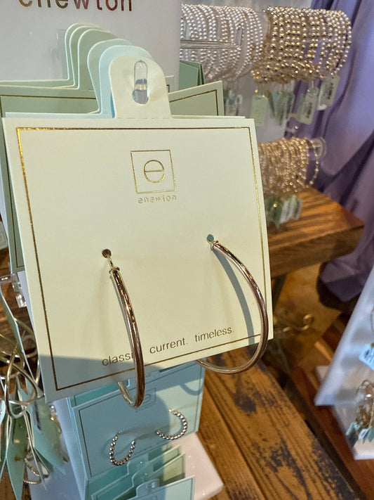 Gold post hoop 1.75