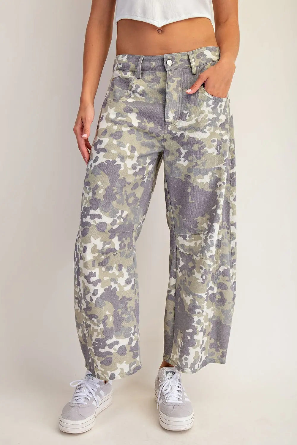 camo barrel pants