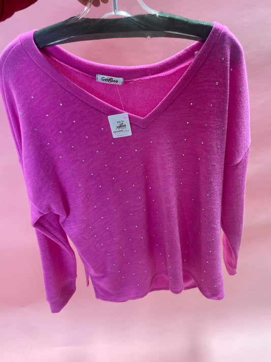 Hot Pink Sparkle Sweater