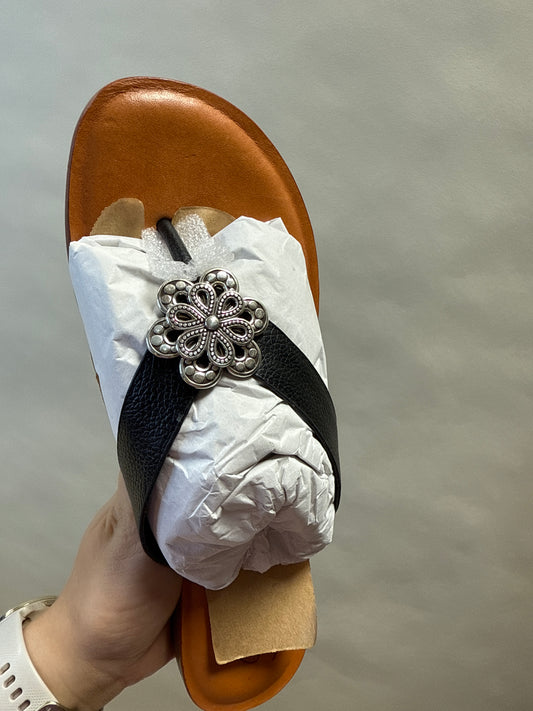 aster flower sandal