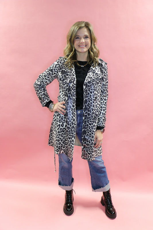 Leopard leather dress