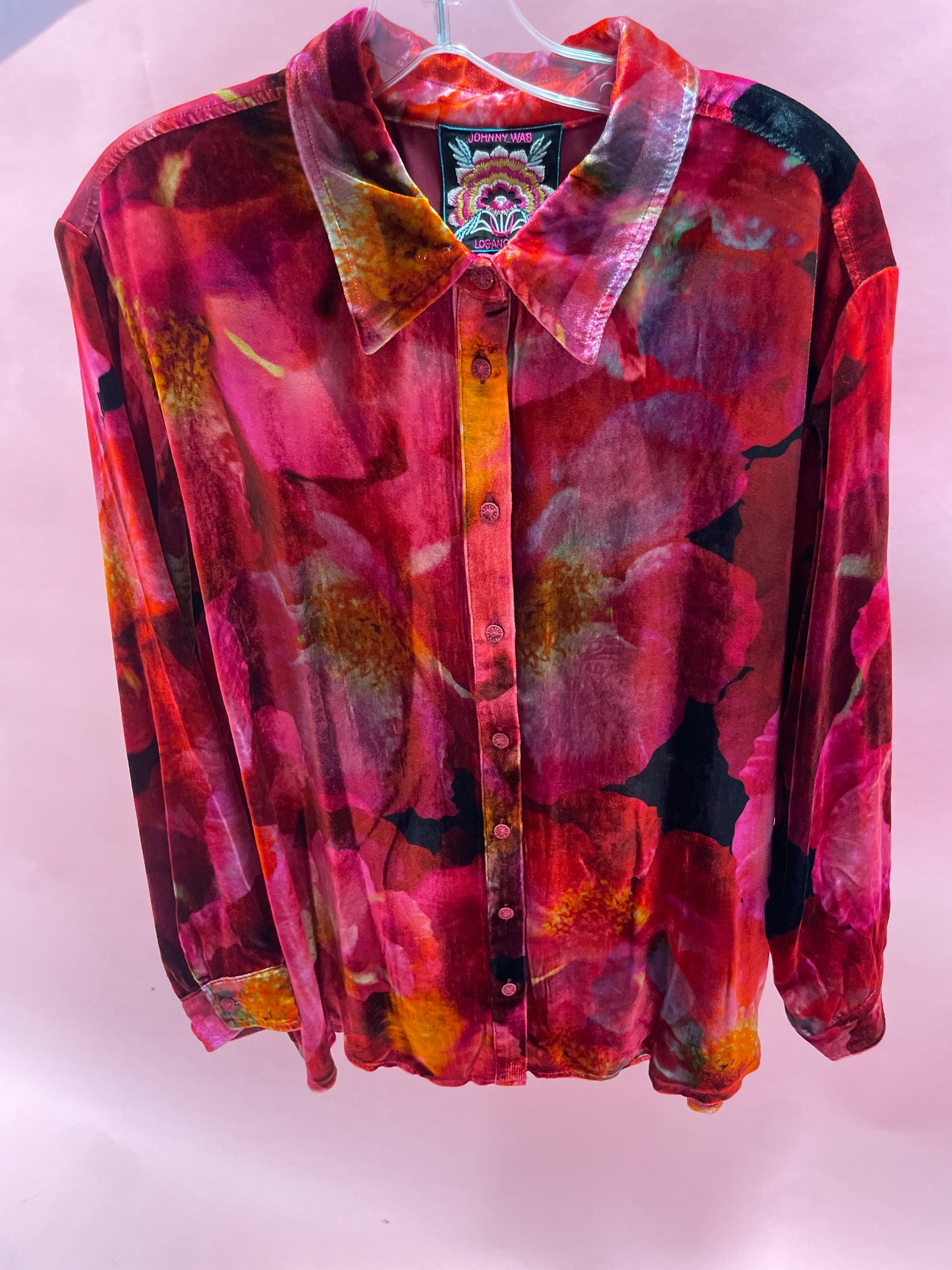 Velvet Oversized Shirt