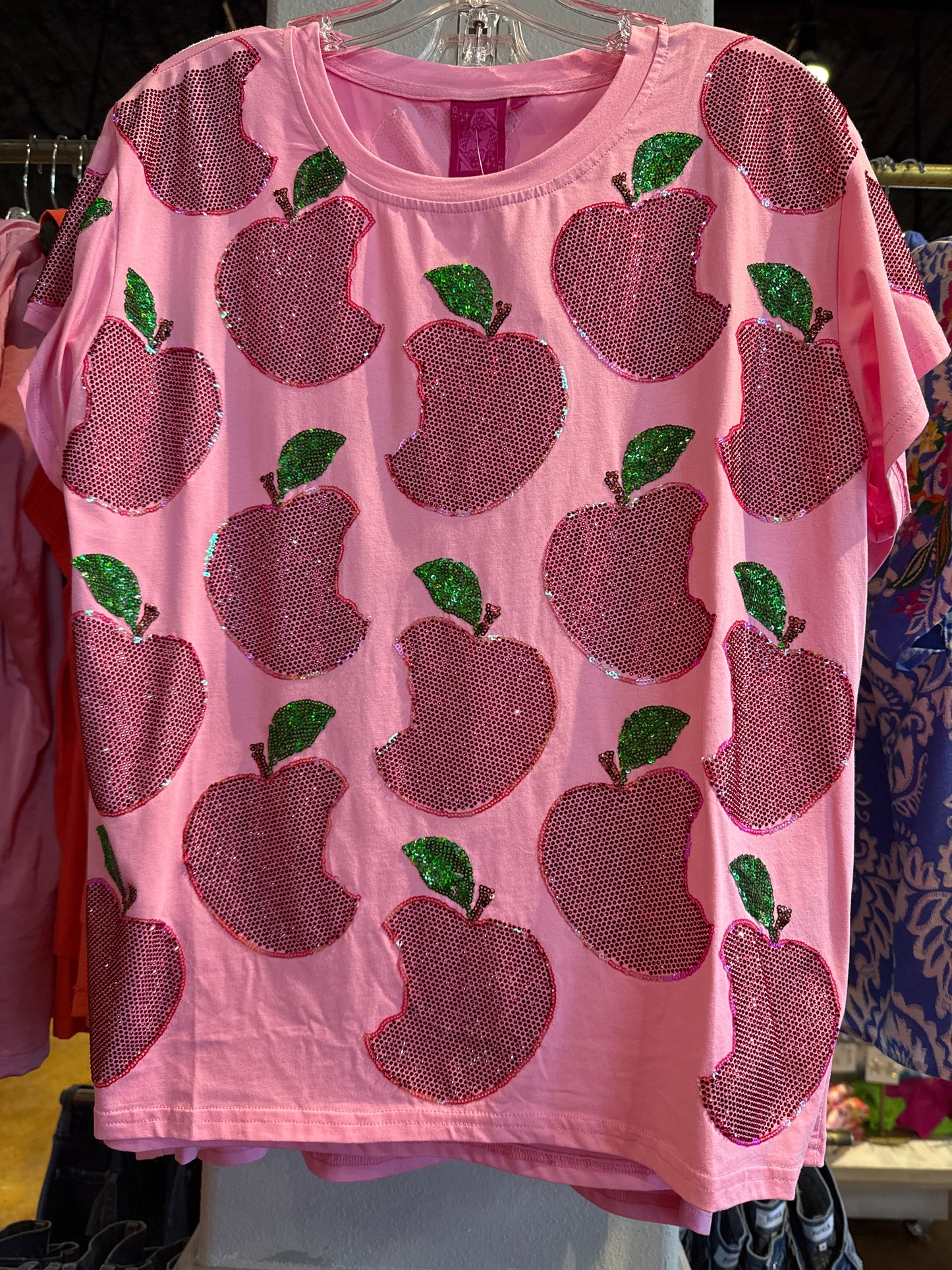 Pink Scattered Apple Tee