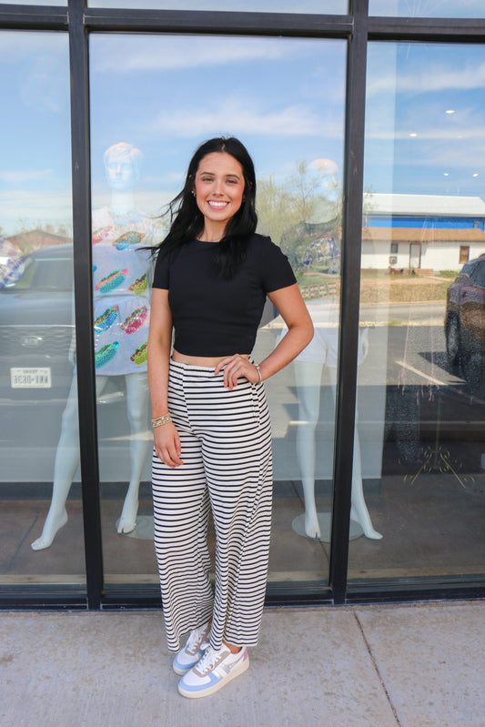 wide leg knit pants