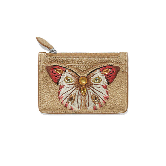 Gold sydney butterfly card case