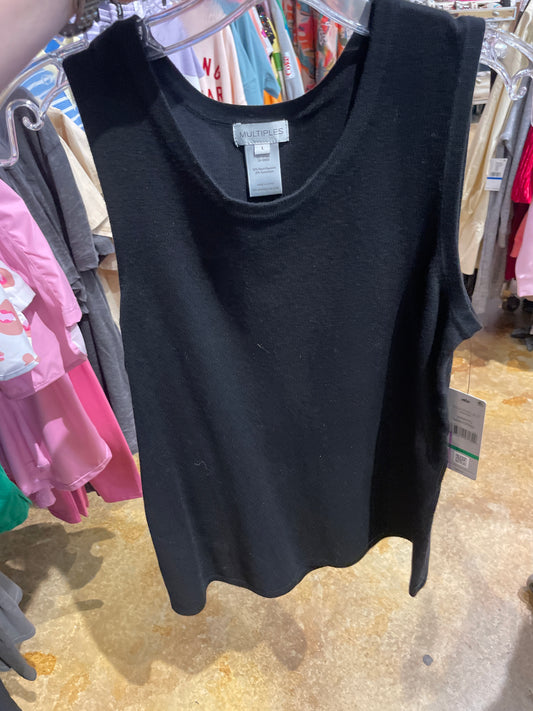 BLACK SWEATER TANK