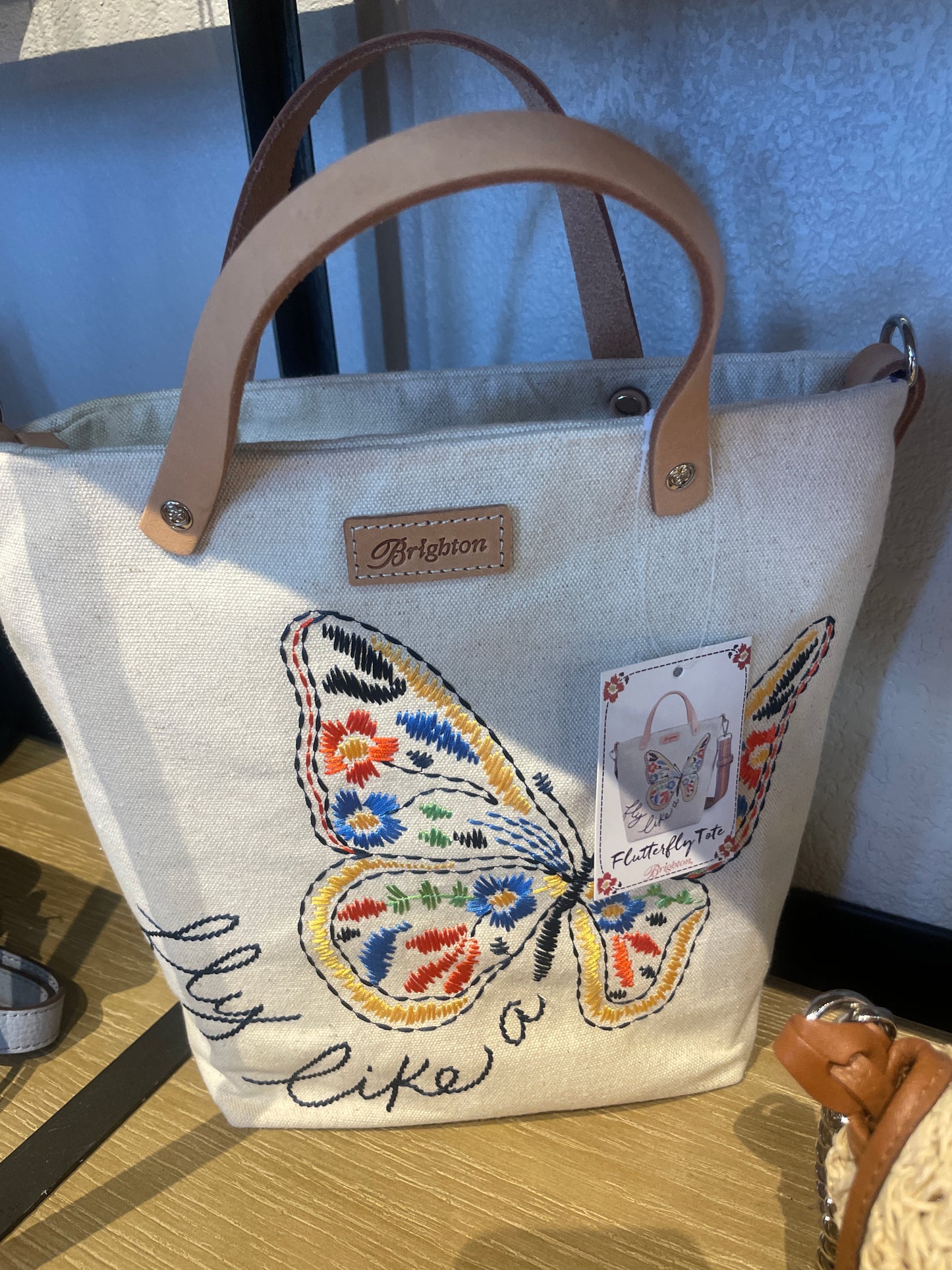 Flutterfly Embroider Tote