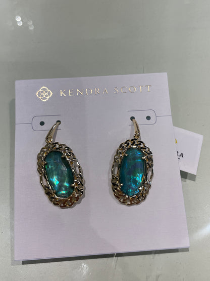 Dani Figaro frame drop earrings