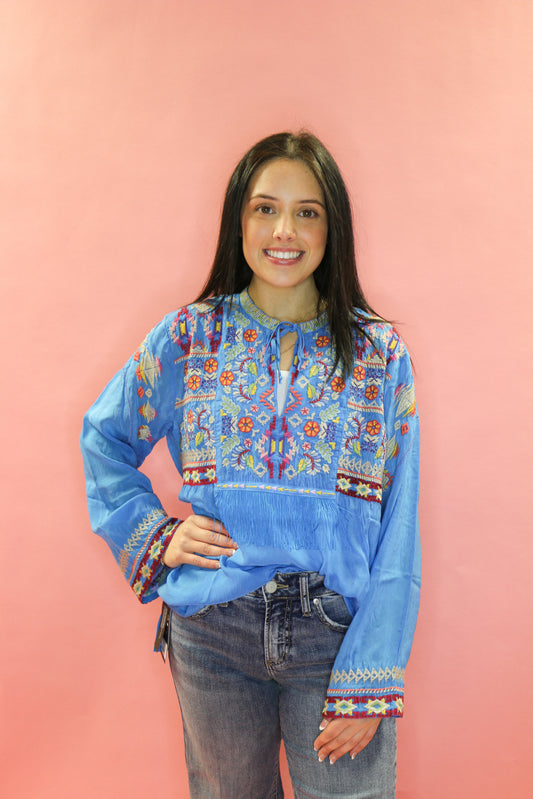 Malibu Blue Blouse