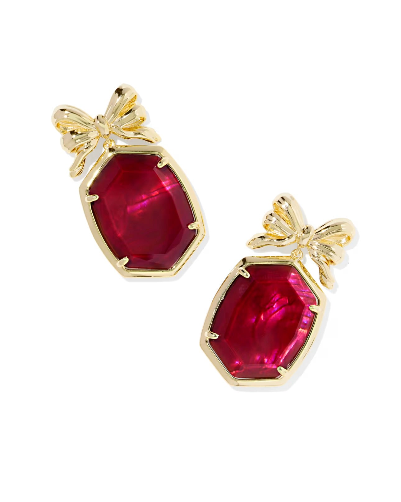 daphne bow drop earring