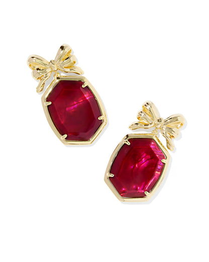 daphne bow drop earring