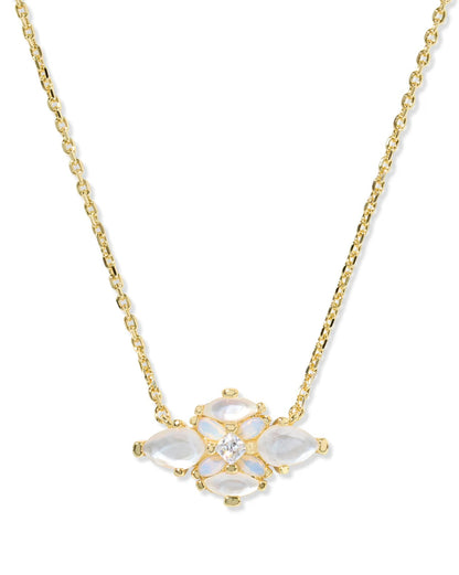 abbie crystal pndy necklace neutral mix