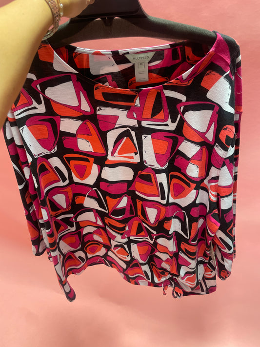 PINK MULTI COLORED LONG SLEEVE