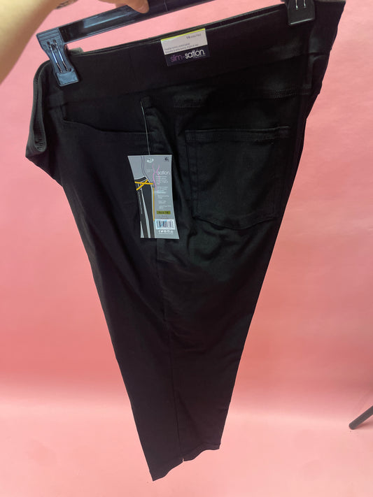 PULL-ON CROP PANTS W/ REAL FRT &BK PKTS
