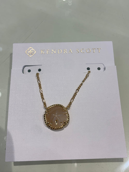 Sand dollar pendant necklace
