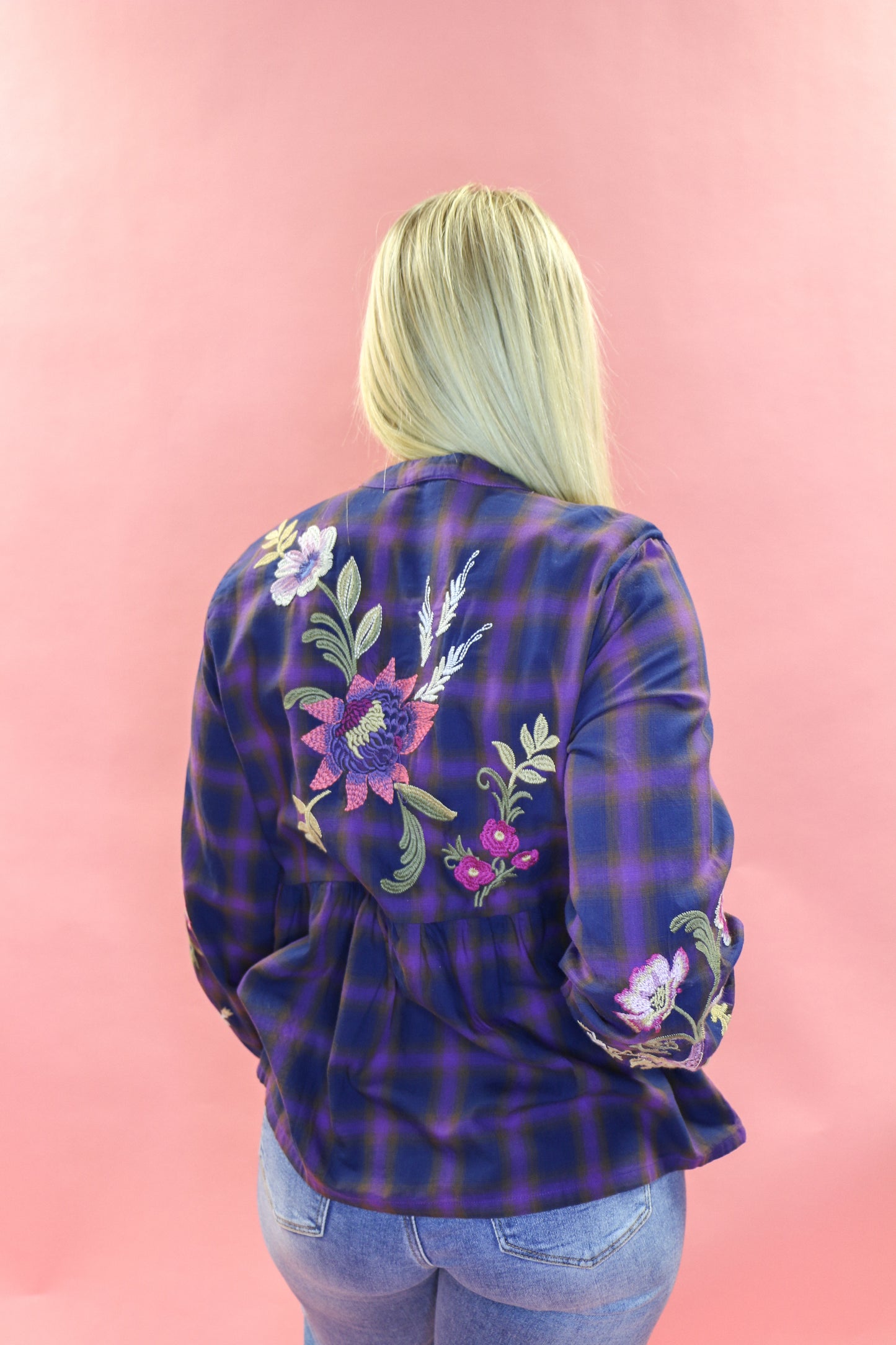 V-Neck Swing Blouse