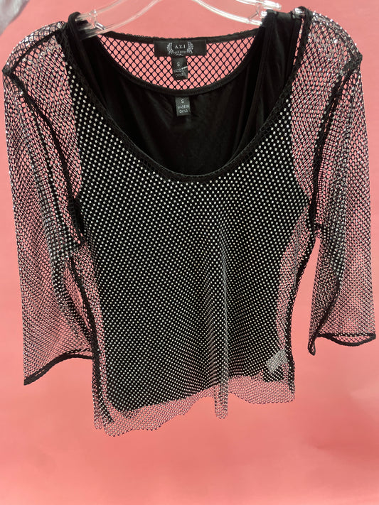 Black sparkly top