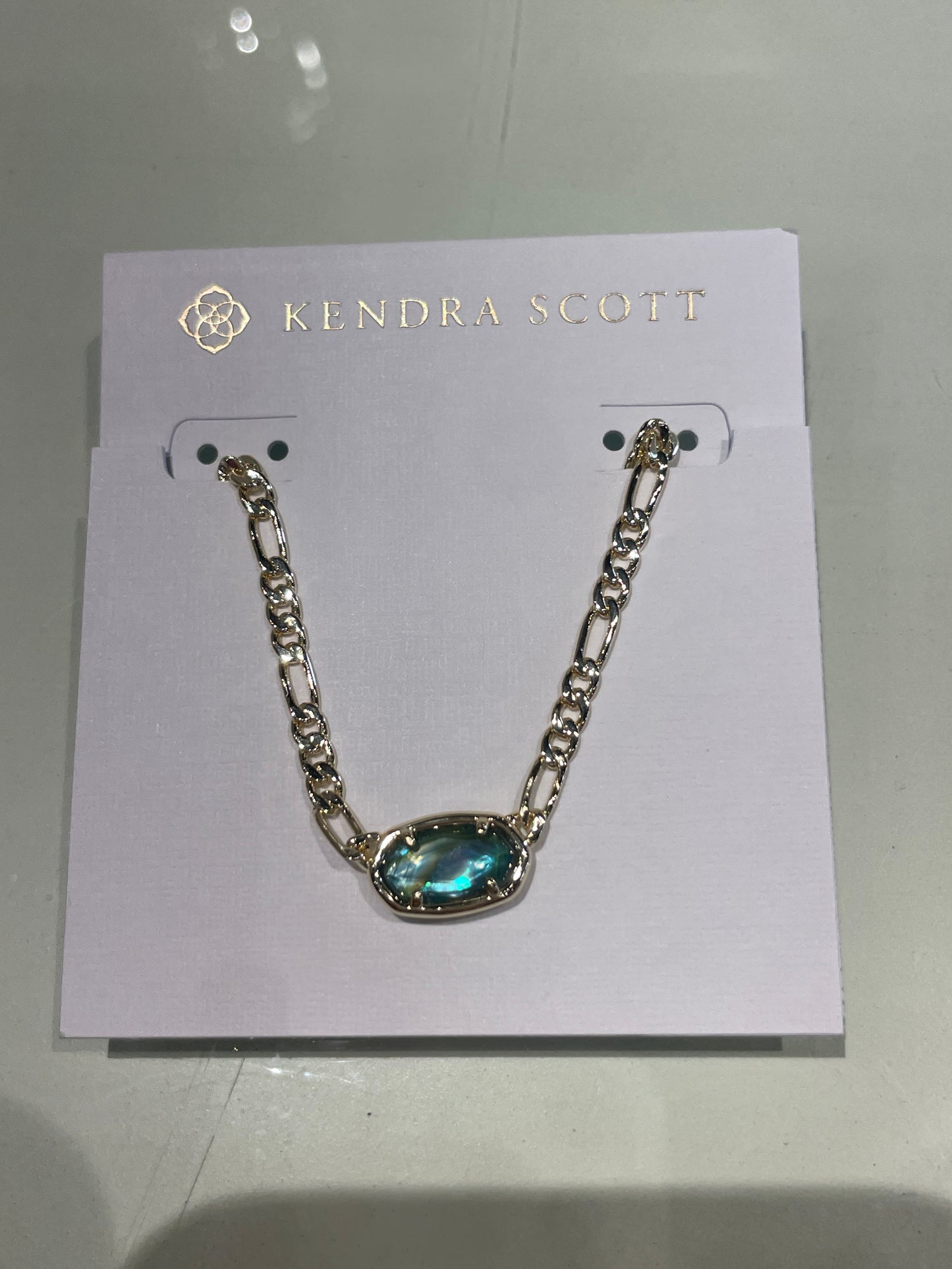 Elisa Figaro chain short pendant necklace