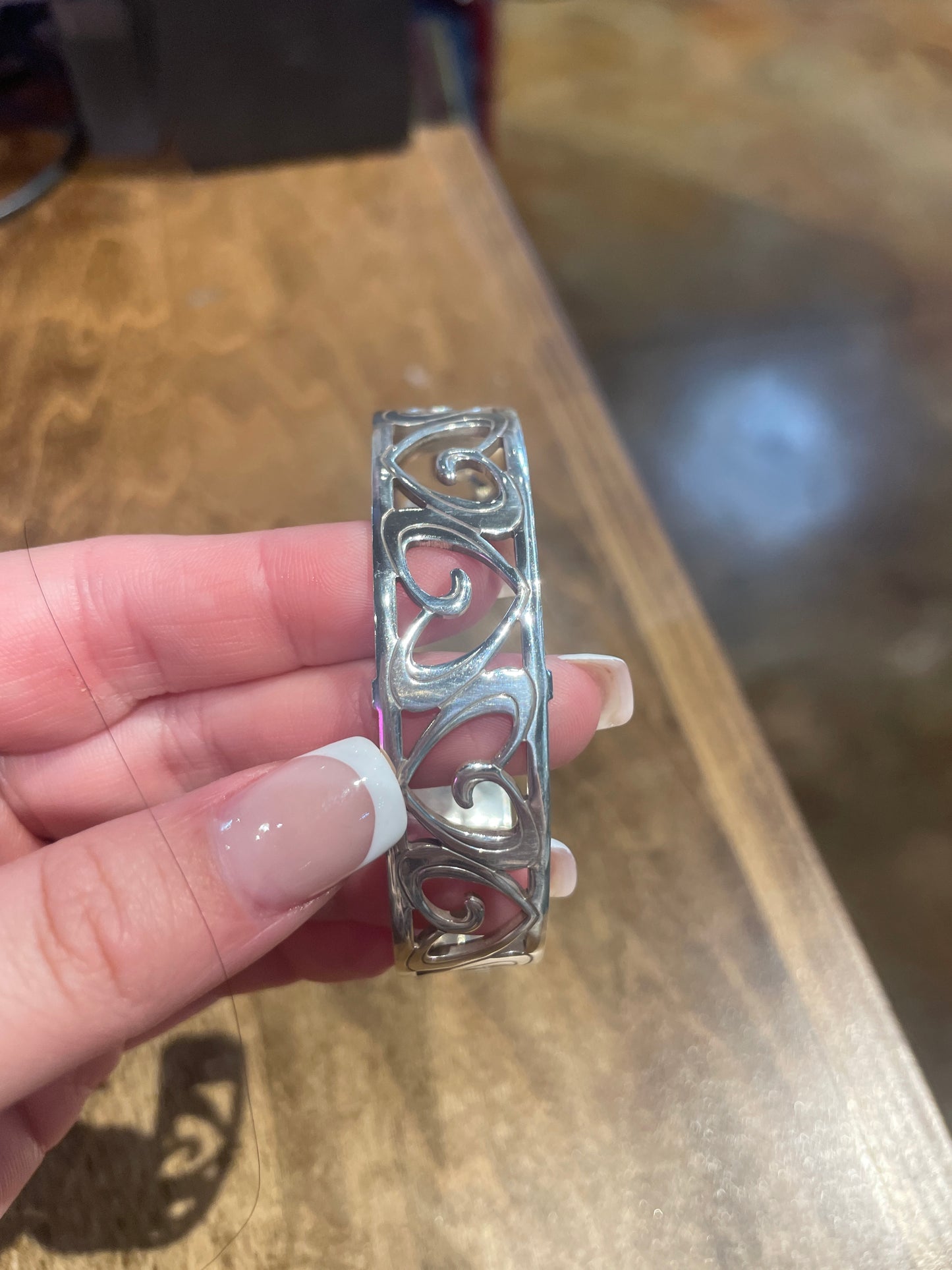 silver bracelet