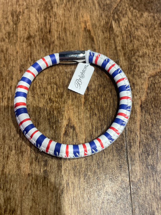 red white & blue stripe bracelet