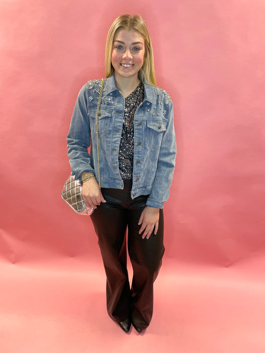 Crystal Denim Jacket