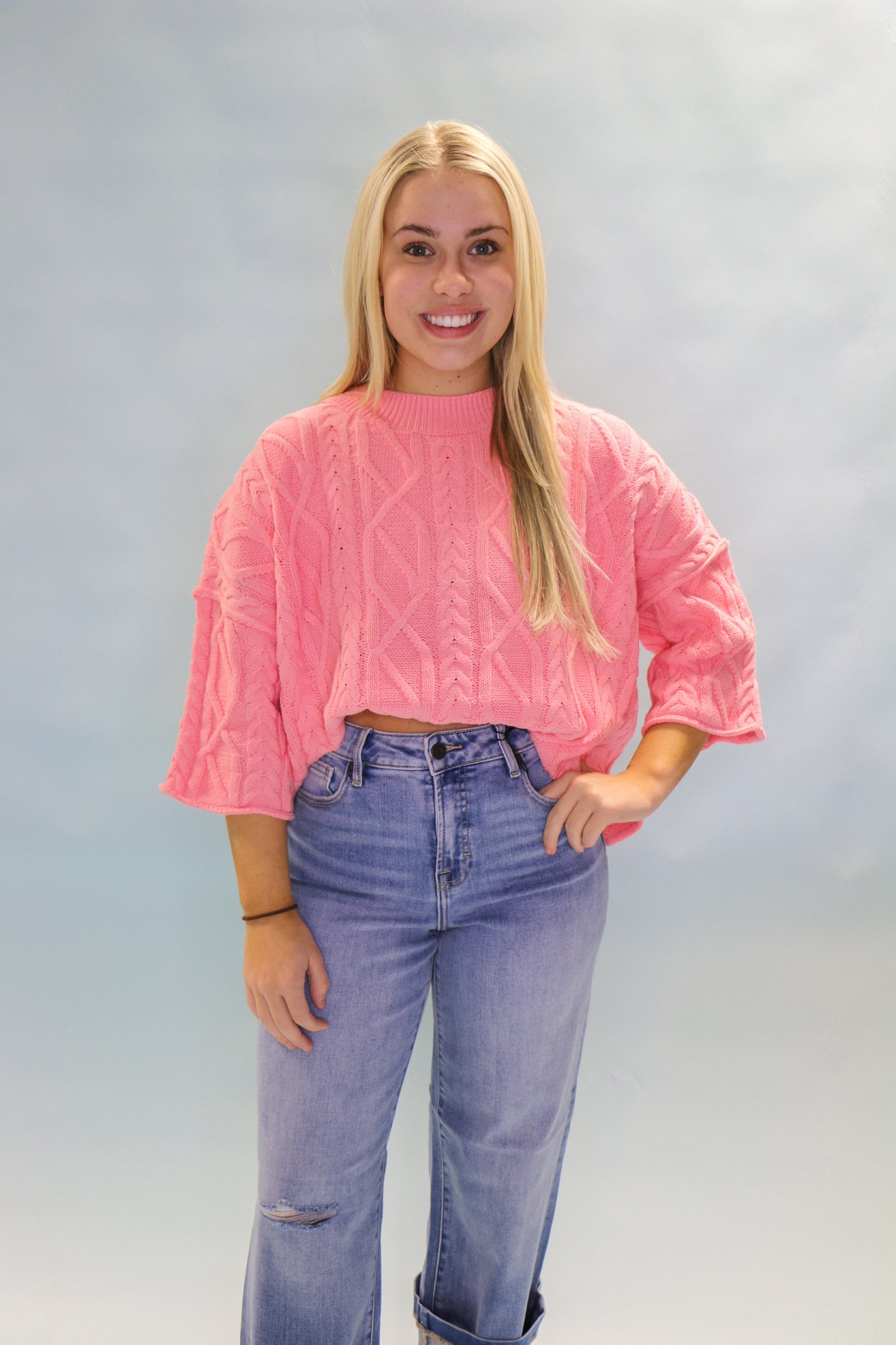 CORAL PINK SWEATER
