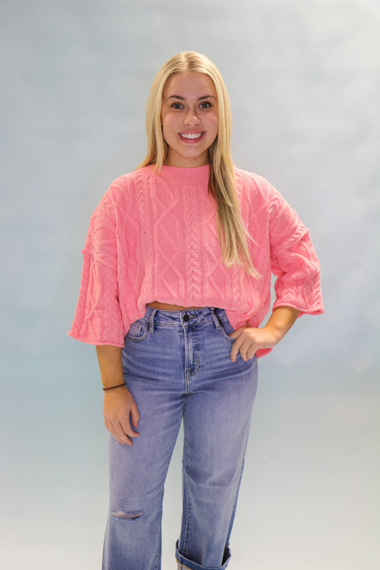 CORAL PINK SWEATER