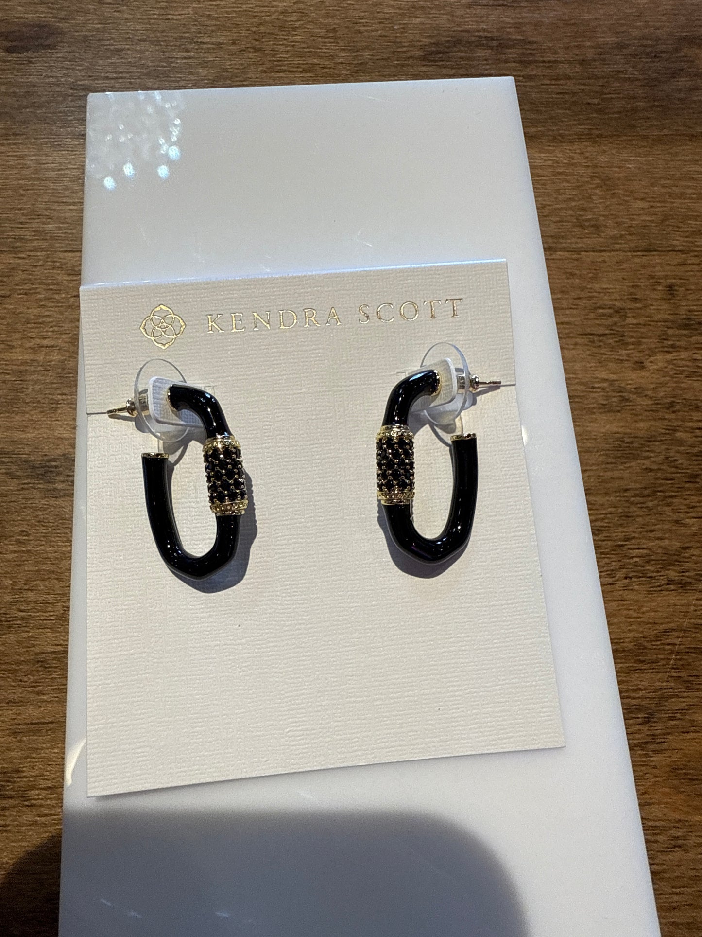 Emery enamel hoop earring