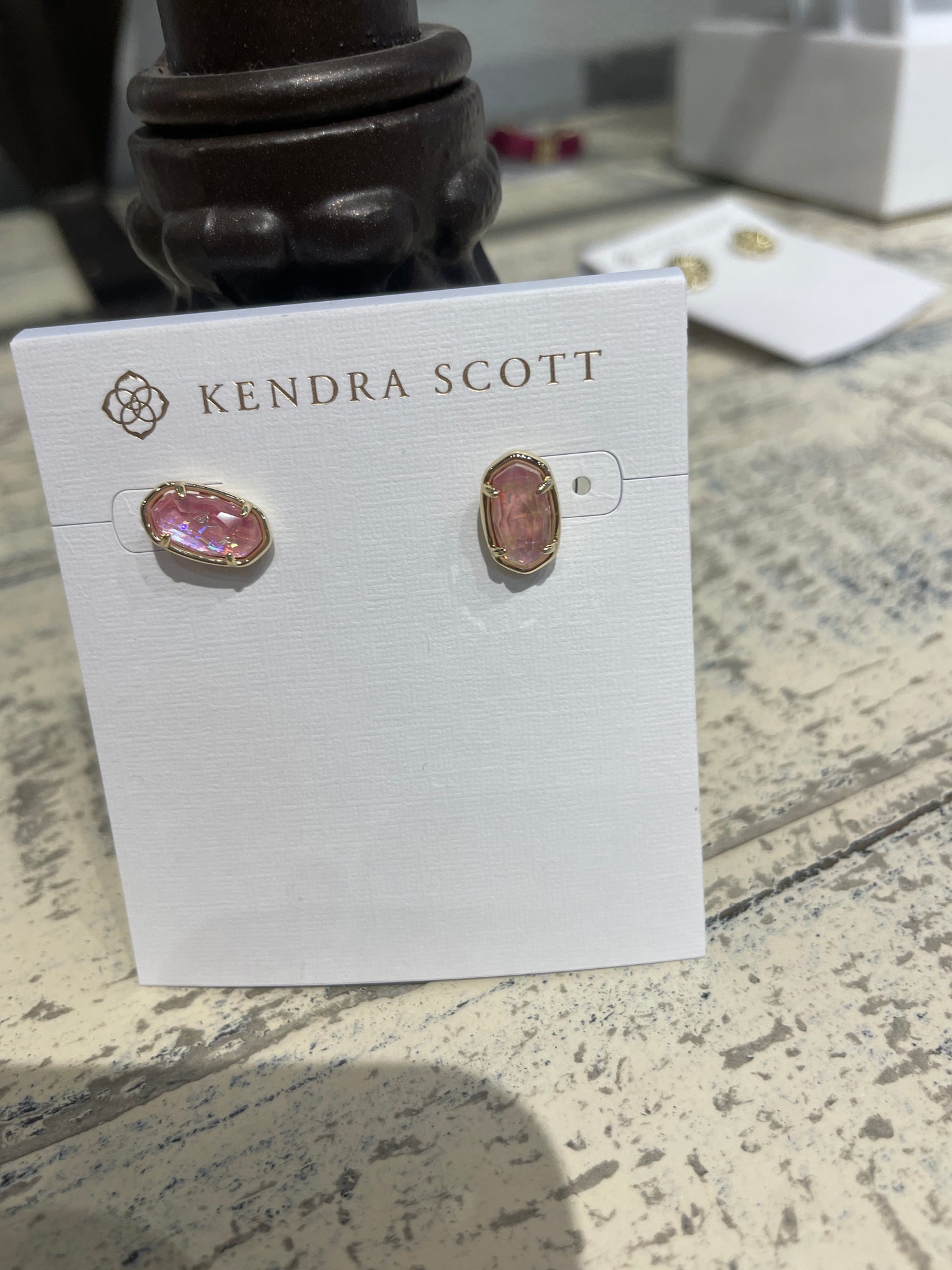 Grayson stone stud earrings