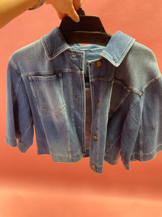 MID WASHED DENIM JACKET