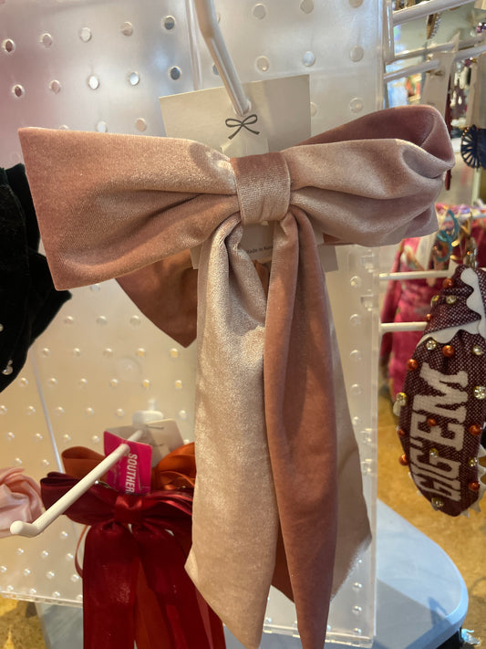 VELVET HAIR BOW