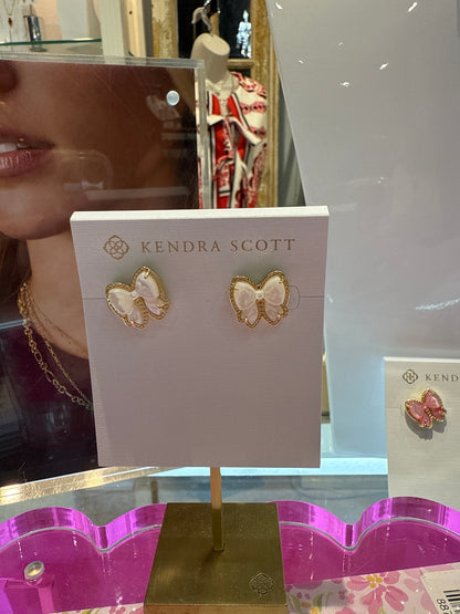 Haley bow stud earring